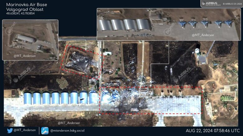 супутникові знімки аеродрому маринівка після атаки дронів dzeiqkxiqduiedhab